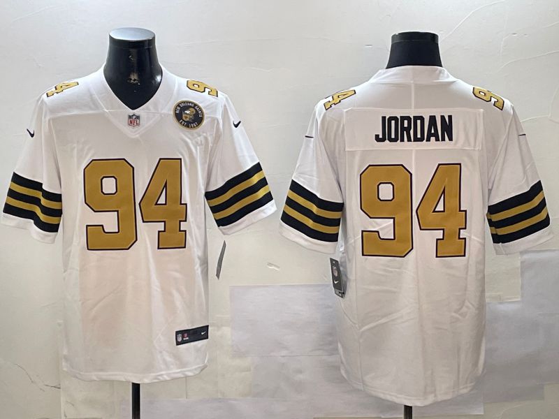 Men New Orleans Saints #94 Jordan White 2024 Nike Limited NFL Jersey style 3->new orleans saints->NFL Jersey